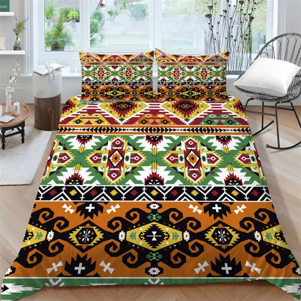 Vector Ethnic Style Bedding Sets Soft Duvet Cover Set Highend Bedroom Decor Gift