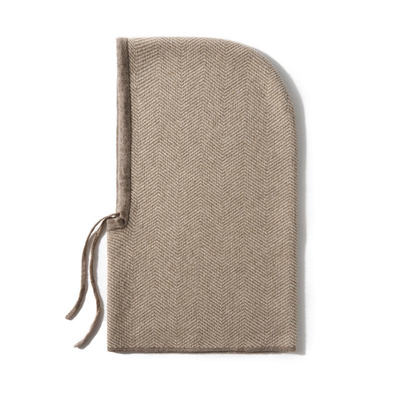 

New Autumn and Winter Women s Casual Ear Protecting Neck Cap Knitted Fashionable and Warm Drawstring Hat One Size