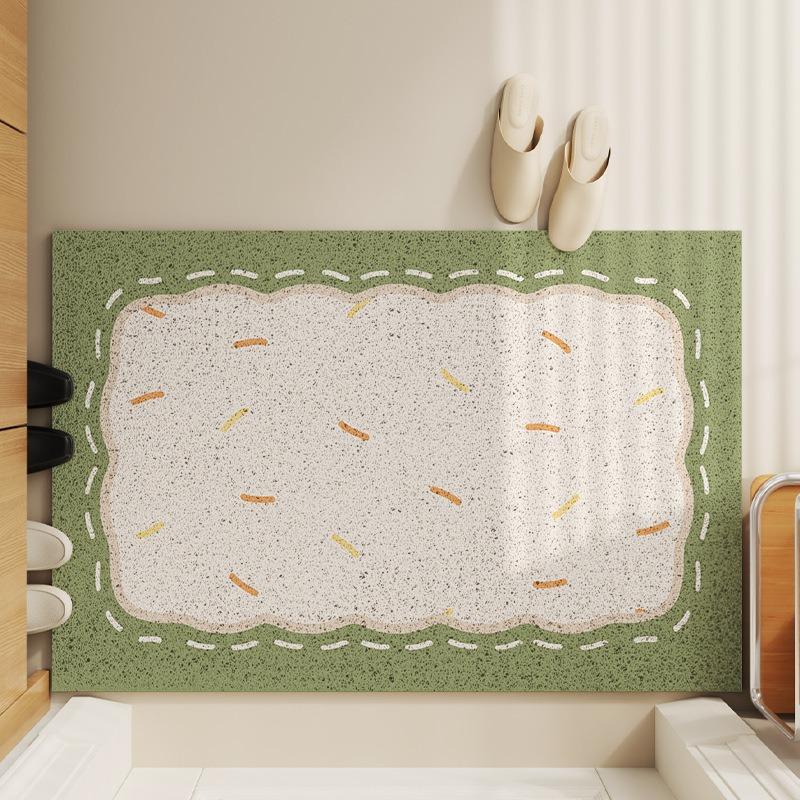 

Cute Pattern Wire Loop Mat Non-Slip Stain-Resistant Kitchen Floor Mat Waterproof Easy to Clean Entrance Mat 400MMx600MM