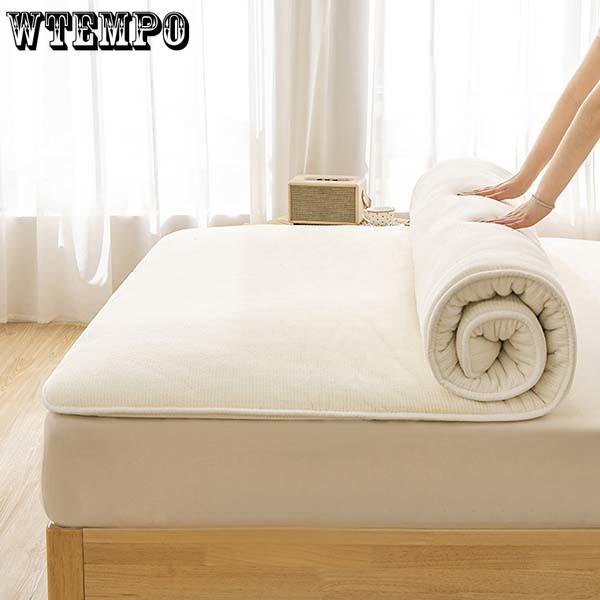 WTEMPO All Seasons Thick Bedroom Bed Sheet Foldable High Quality Soft Mattress Tatami Pad School Dormitory Bed Mattress Pad
