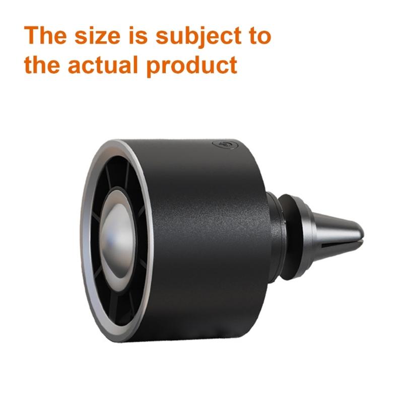 Rotating Electric Cooling Fan 3 Speed Automotive Supply Car Air Vent Fan with Scent Diffuser & Ambients Light