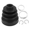 HEROFFIX Honda Accord 2005-2007 1 Set CV Joint Boot Kit Inner Constant Velocity Joint Boot W/Clamp No.44017S84C00 Black Rubber