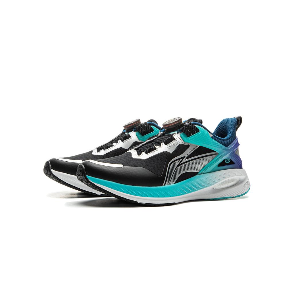 Li Ning Kids Kunpeng Fashion Versatile Rebound Support Low-Top Running Shoes Kids Running Shoes Black Silver YKFU094-3
