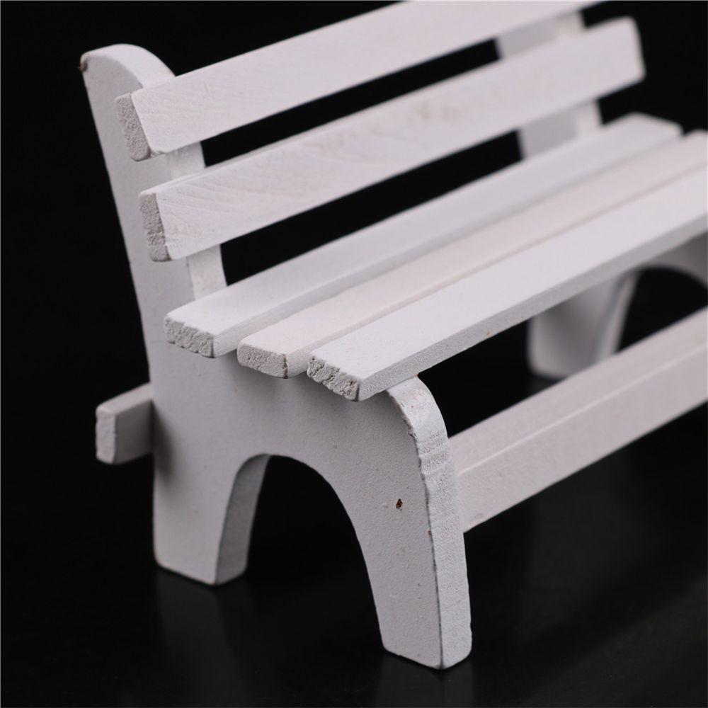 Ornaments Mini Chair Bench Miniatures Decoration Crafts Figurines Garden Decor Dollhouse Furniture