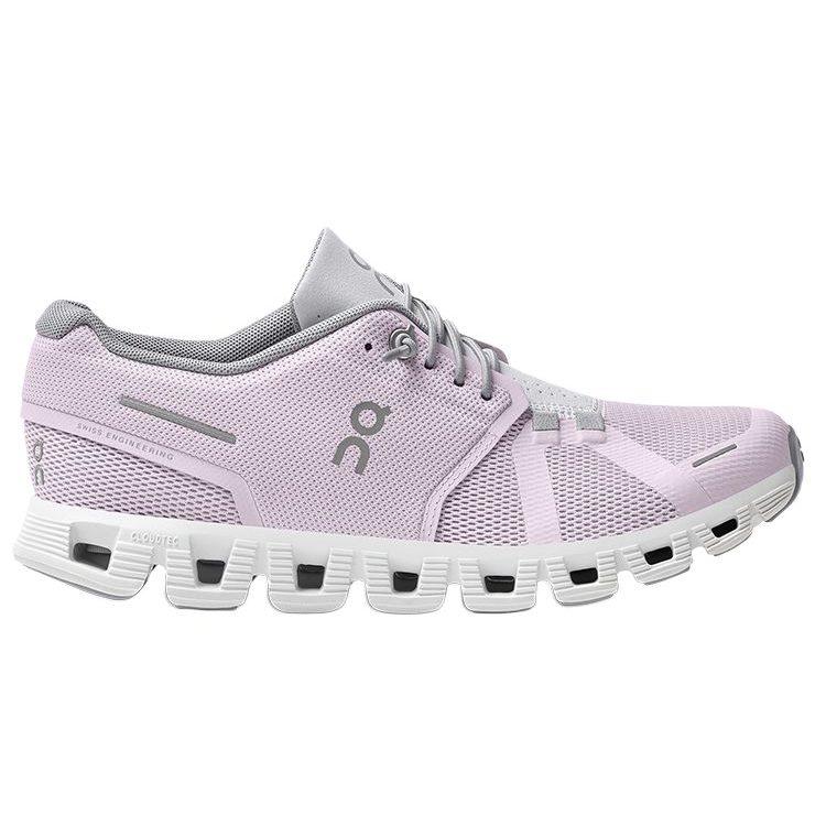 On Cloud 5 Mesh Atmungsaktiv Leicht Niedrig geschnitten Freizeit Schuhe Damen Lily Pink Mist White 59.98899