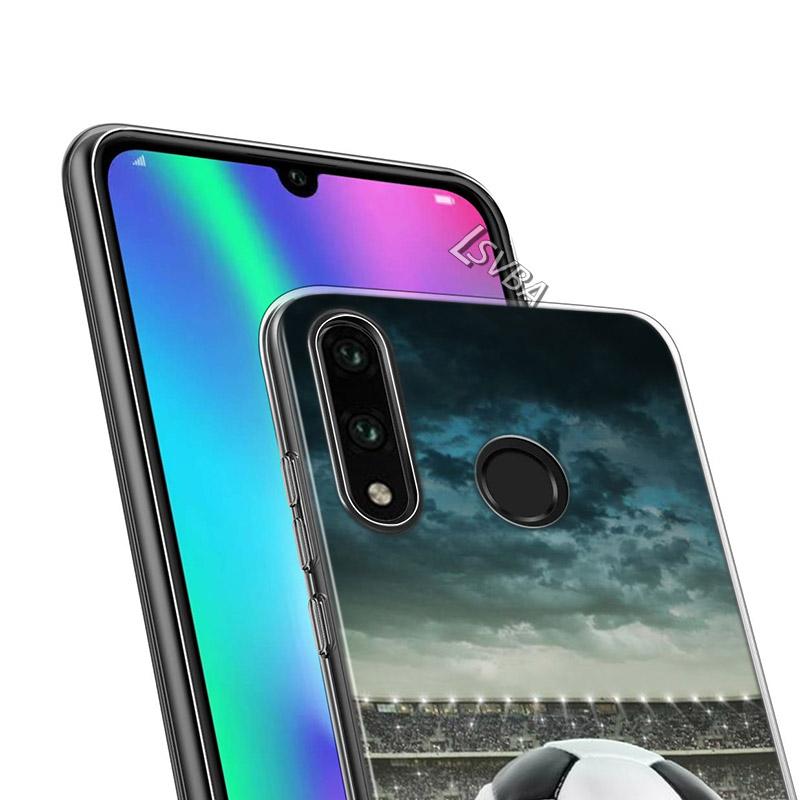 Ich liebe Feuer Fußball weiche TPU Silikonhülle für Huawei P40 P30 P20 Pro P10 P9 P8 Lite E Plus 2019 2017 Telefonhülle