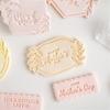 Mother's Day Cookie Stamp Molds Heartfelt Mother's Day Cookies Fondant Cutter Functional Biscuits Baking Stamp