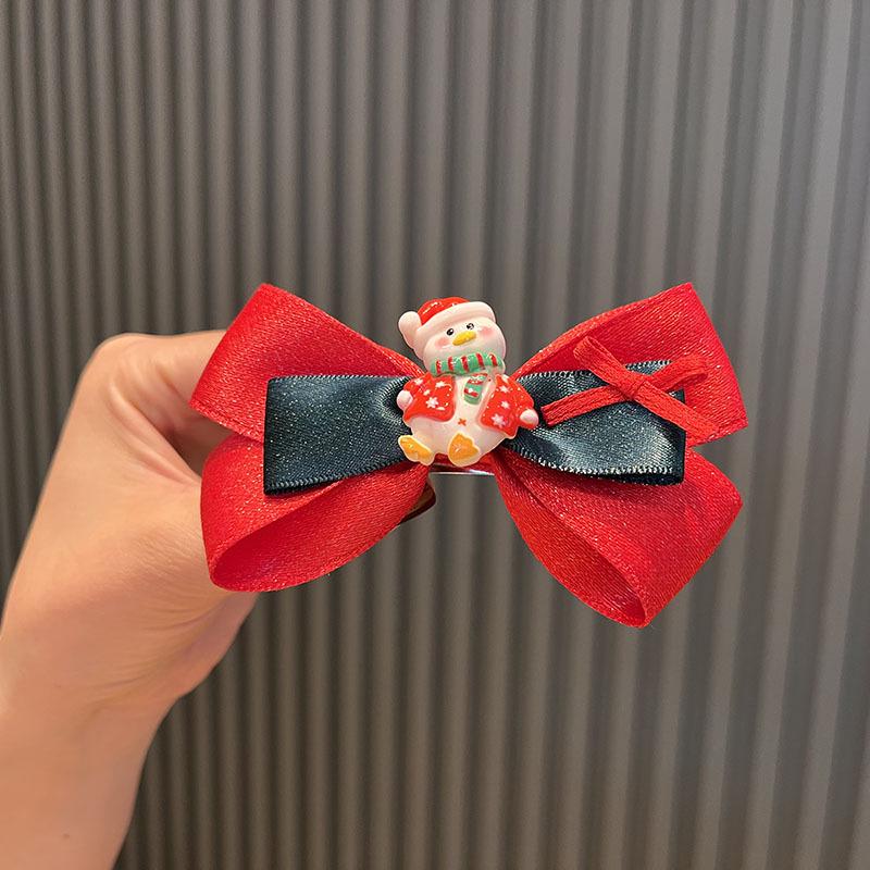 Korean Double-Layer Bow Bell Hairpin - Christmas Princess Hair Accessory for Girls