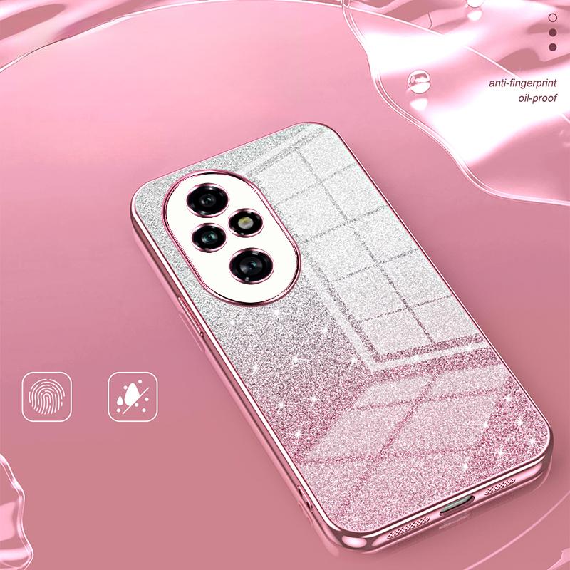 For Honor 200 Pro 5G Case Bling Gradient Glitter Soft TPU Phone Cover