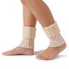 Foot Cover Leg Warmers Crochet Knitted Turned-up Button Socks Fashion Boot Sock Sleeves  Women