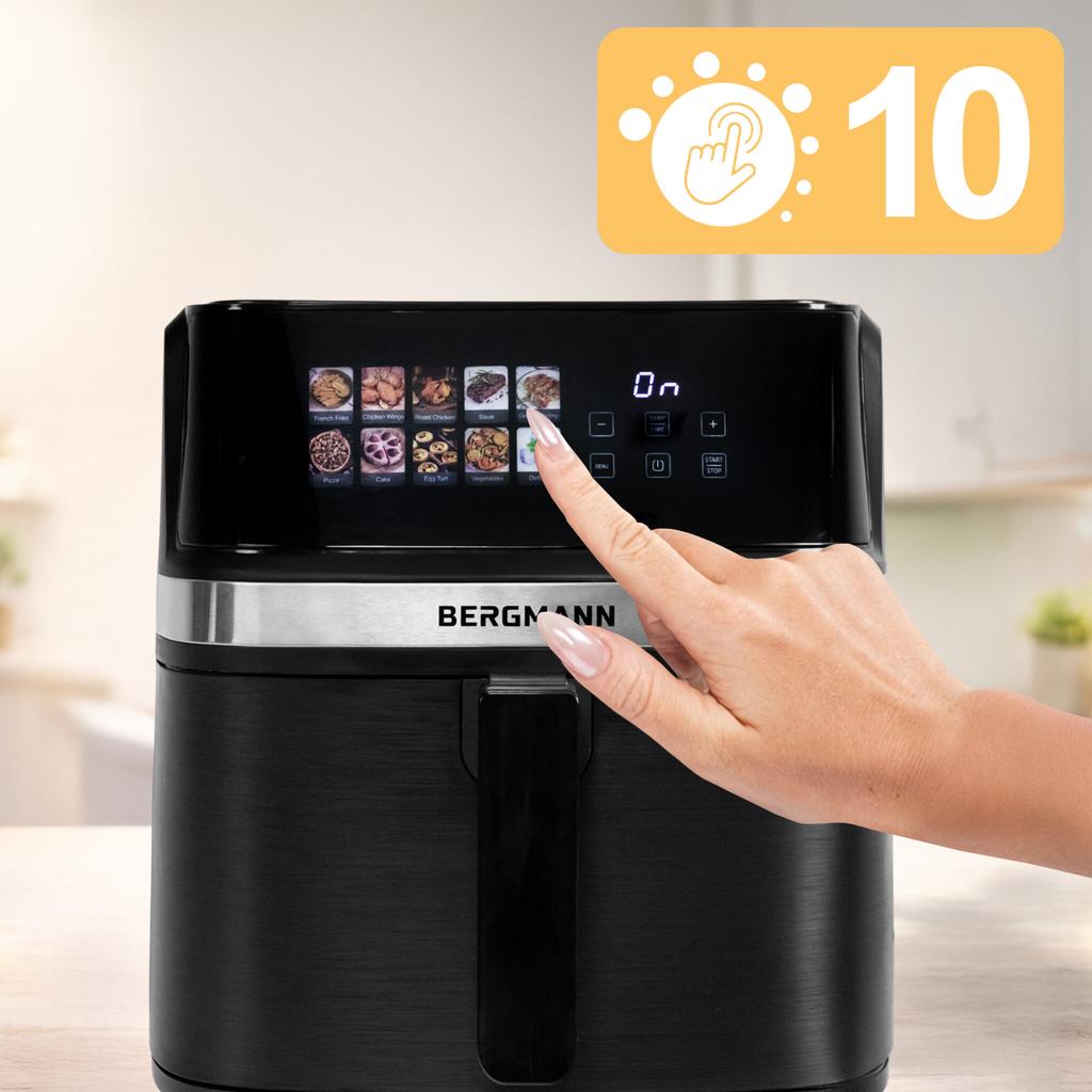 BERGMANN YI 8L 1700W 1-compartment Air Fryer Book N