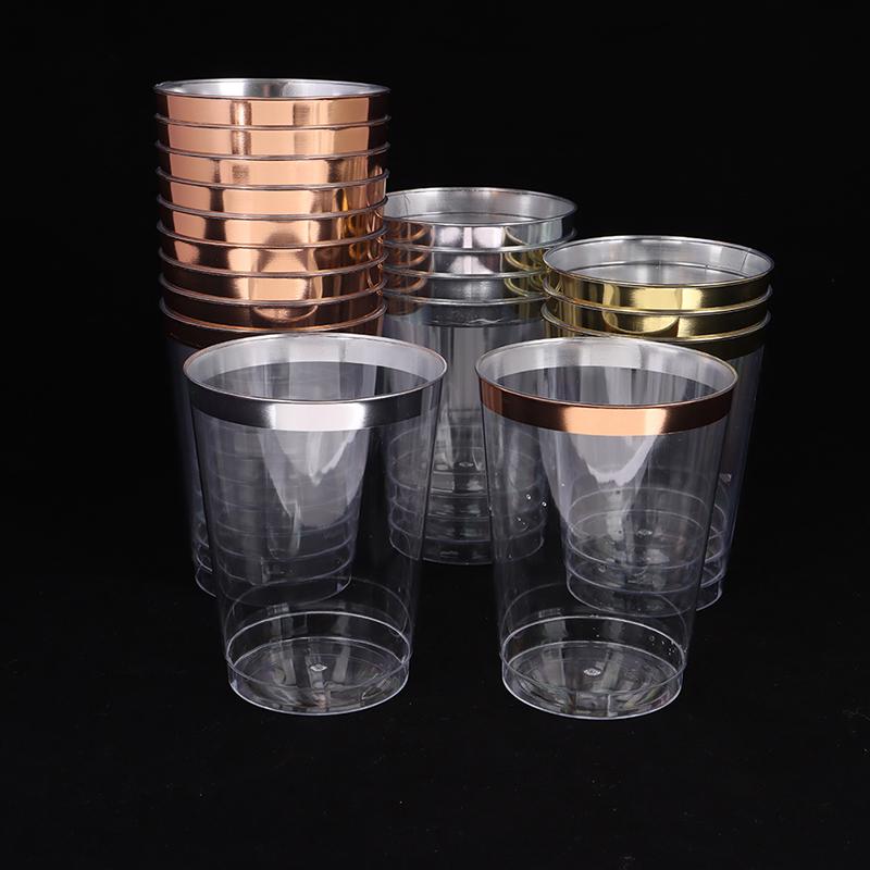 10Pcs 300Ml Phnom Penh Cup Hard Plastic Water Cup 10 Oz Plastic Wine Cups