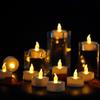 Candlium 24Pack Warm Yellow Flameless LED Tea Light Candles Battery Operated 200+ Hours For Votive Aniversary Wedding Decoration