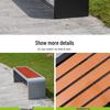 OEING Outdoor Iron Park Bench