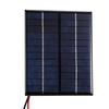 2W 12V Solar Panel with Clips Polycrystalline Silicon Solar Cell DIY Waterproof Camping Portable
