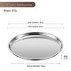 Stainless Steel Multi-Purpose Round Tray - Large Plate for Vegetables, Fish, Barbecue, Commercial or Household Use