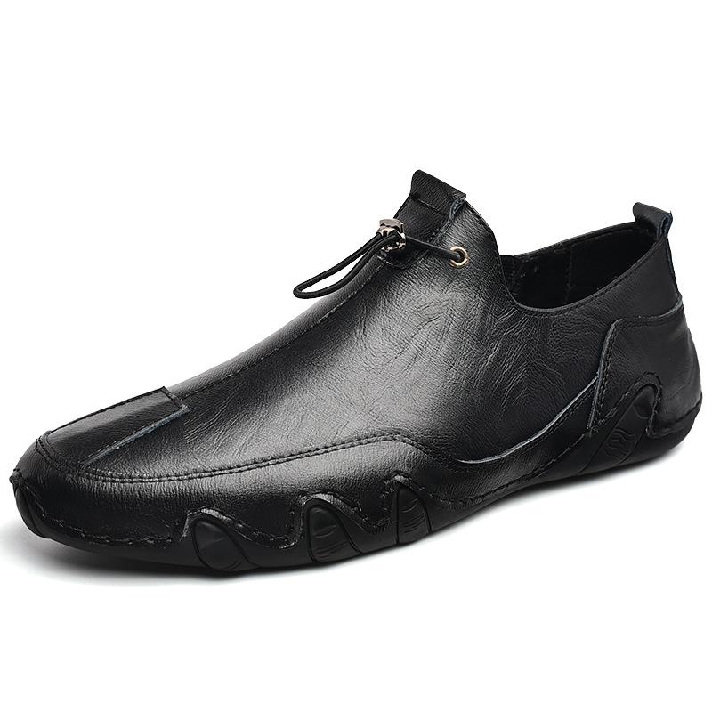 2025 Men s Spring Casual Korean Style Breathable Slip-on Leather Shoes for Driving 43