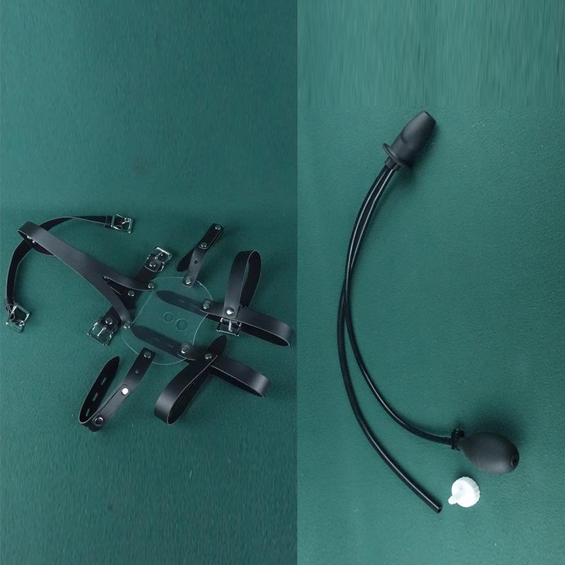 Harness-Style Anti-Vomiting Deep Throat Pleasure Gag Ball BDSM Prop
