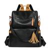 2025 new retro large capacity high texture fashion simple versatile women's backpack light leisure travel