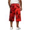 Men's Loose Fit Casual Shorts with Large Pockets Halloween Print