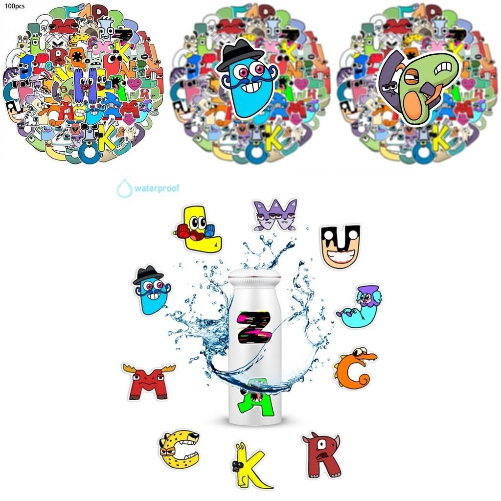 100 Stück Alphabet Lore Poppy Roblox Aufkleber Wasserdicht Dekor Baby Lern Geschenk