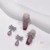 Princess Rhinestone Bow Nail Art Stickers - Colorful Crystal Pendant Accessories