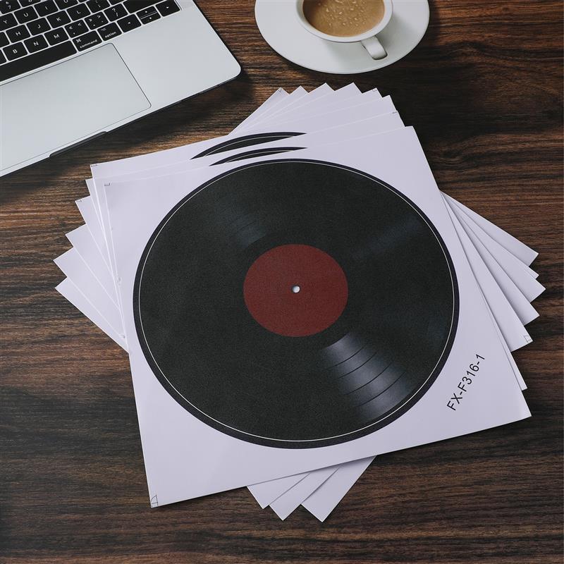 8pcs Vinyl Record Wall Seat Retro Fake Records Hanging Mural Living Room Bedroom Home Decoration