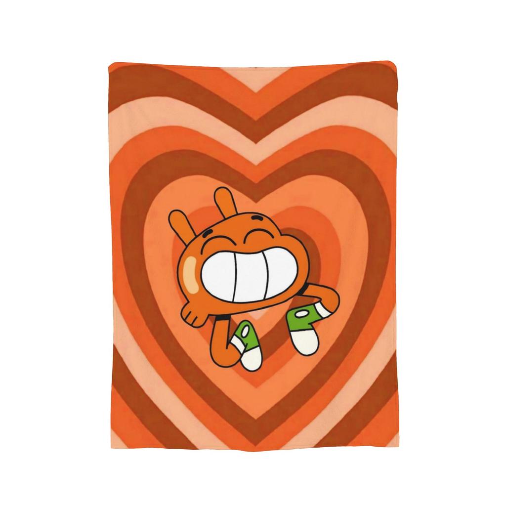 Gumballs Face Flannel Blanket Customized Throw Blanket for Home 150*125cm Plush Thin Quilt,