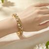 Traditional Chinese Flower Bangle Enamel Women's Hand Bracelet Vintage Cloisonne Bangle  Ladies