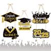 Abschlussfeiern Papier Türhänger Abschlusskleid Hut Dekorationen Glückwunsch Absolventenparty Abschlussdekorationen 2025 Partyzubehör