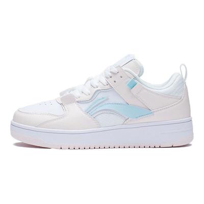 Li Ning Mici Pro Αντιολισθητικά Ανθεκτικά στη Φθορά Παπούτσια Σκέιτ Χαμηλού Προφίλ Γυναικεία Αθλητικά Παπούτσια Λευκό Ροζ AGCR314-6