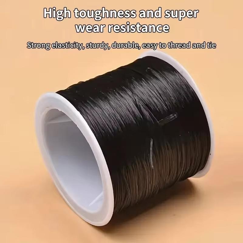 Elastic Solid Crystal Bead String, 100 Meters in Length, for Making Jewelry, Necklaces, Bracelets, DIY, Pearl Chains