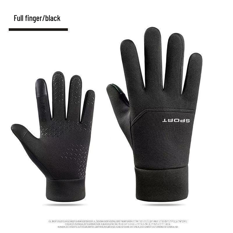 

Men s Winter Touchscreen Cycling & Driving Gloves: Windproof, Non-Slip, Plus Velvet