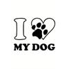 European Sizes Women's I Love Dogs Lettering T-Shirt - Cute Puppy & Dog Owner Outfits, Short Sleeve Round Neck Summer Top with Dog-Themed Print