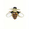 Spilla a forma di ape con strass carini Accessori da festa da donna Spille corsage con perle a forma di insetto Accessori per abbigliamento Cardigan Completo Regalo