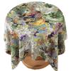 Retro Romantic Oil Painting Tablecloth Waterproof, Anti-Scalding And Leave-In, High-End Round Table Mat, Small Round Table Decorative Cover Cloth