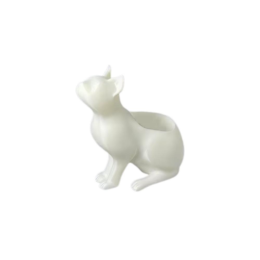 Irregular Shape Cat Plant Pot 3D Printed Flowerpot Novelty Kitten Planter Gardening Gift
