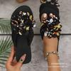 Large Size 2025 Summer New Slippers Casual Seaside Vacation Thick Bottom Flower Flip-flop Beach Sandals