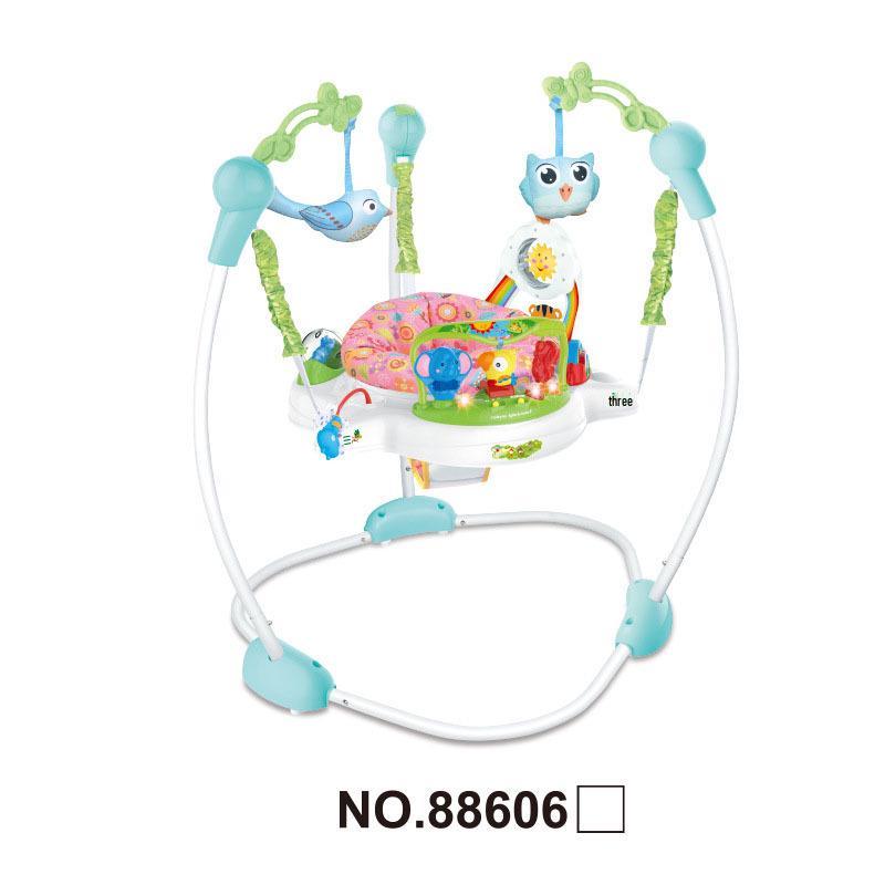Многофункциональный детский прыгунок: Музыкальный игровой зал, Кресло-качалка, Развивающий игровой столик и Ходунки для новорожденных.