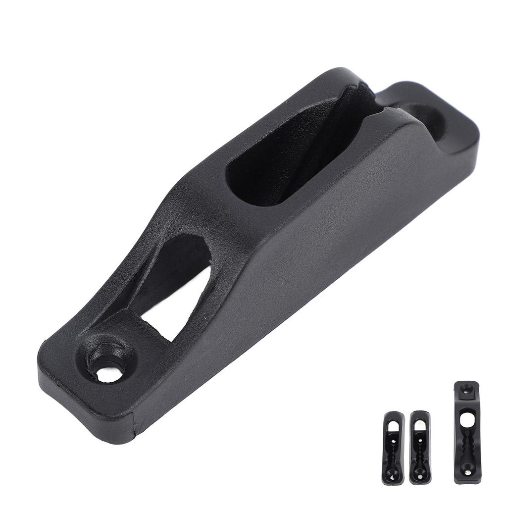 Boat Rope Clam Cleat Nylon Non Slip Stable Fastening Clam Cleat for Yachts Ships Black