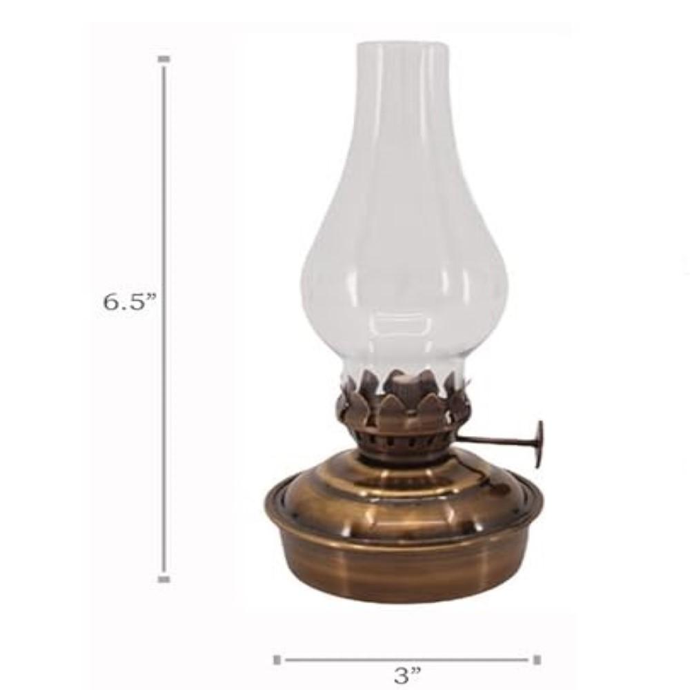 Antike Messing-Mini-Öllampe - 16,51 cm Hochzeitslaterne