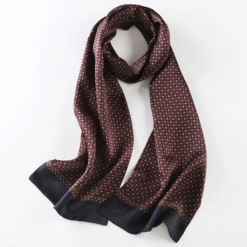 Мужской шелковый шарф с узором пейсли TXRMDX One Size