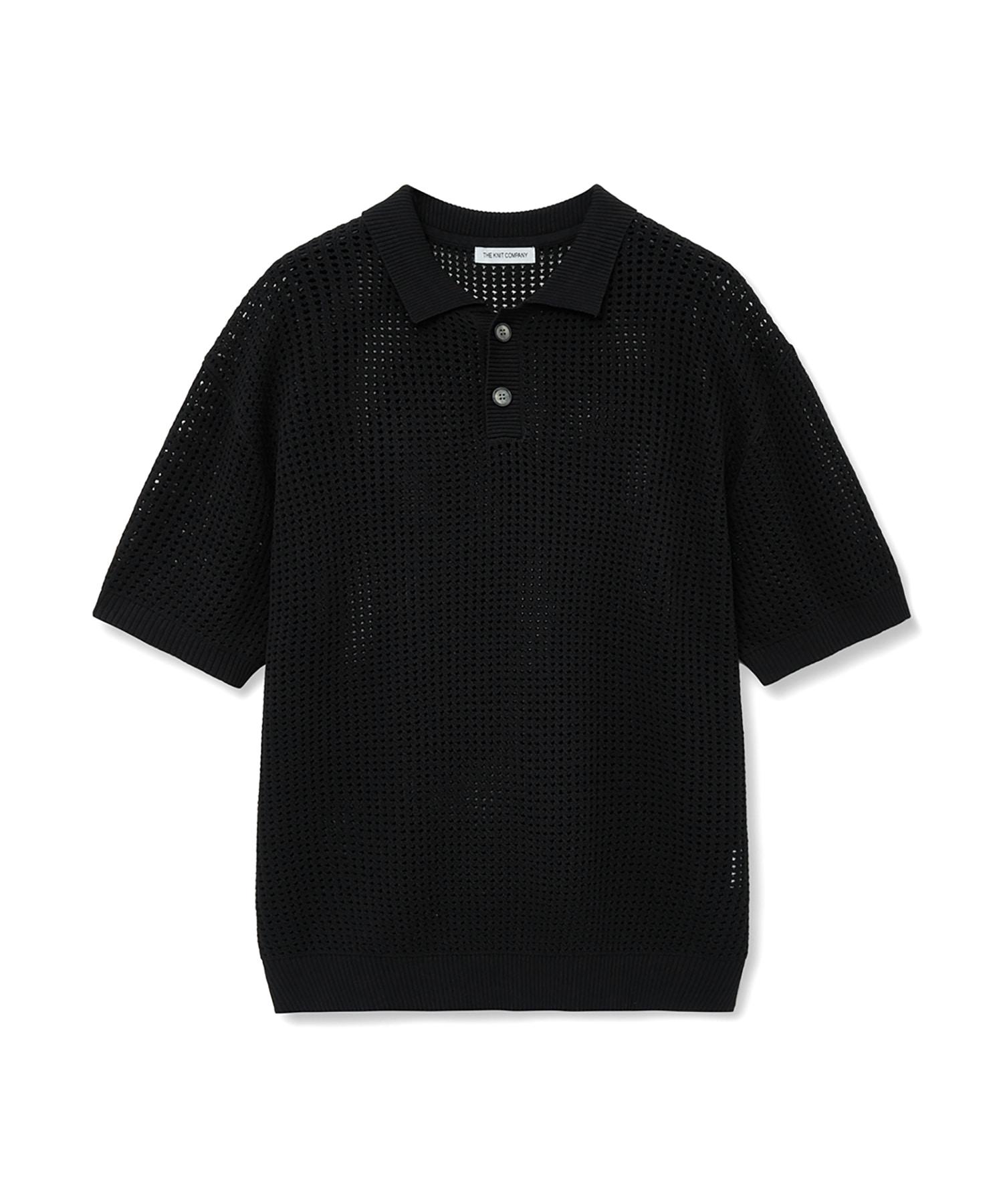 The Knit Company Linen Blend Crochet Collar Knit [Black] Beige/L