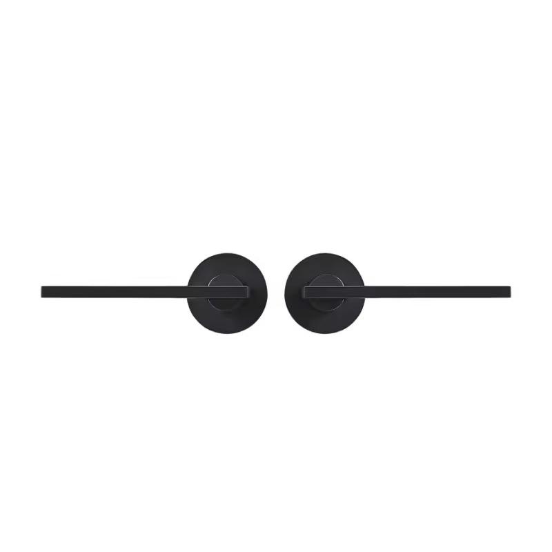 

Dooroom Brass Door Lock Set Modern Simple European Interior Bedroom Bathroom Double Wood Door Lever Set Dummy Handle Knob