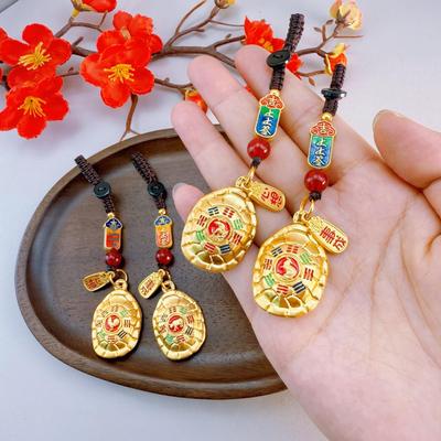 Tierkreis Schildkröte Goldstaub Fidget Spinner Schlüsselanhänger und Taschenanhänger