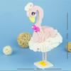 LOZ 9248 Tierwelt Ballett Flamingo Tanz Schwan Vogel 3D Modell DIY Mini Diamant Blöcke Ziegel Gebäude Spielzeug keine Box