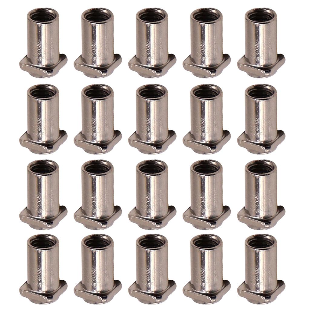 20Pcs Drum Screw Nut Iron Swivel Nuts Percussion Nut Replacement Swivel Nuts for Floor Drum Replacement Accessories