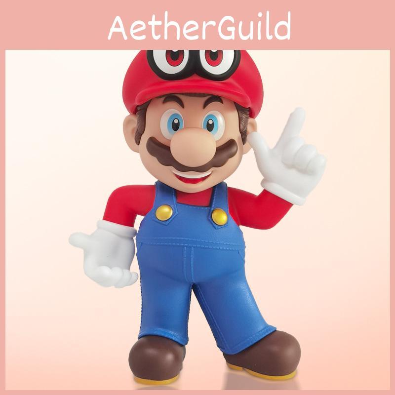 Large Mario Super Mario Toy Figure Pvc Home Decor Collectible Display 27x38cm