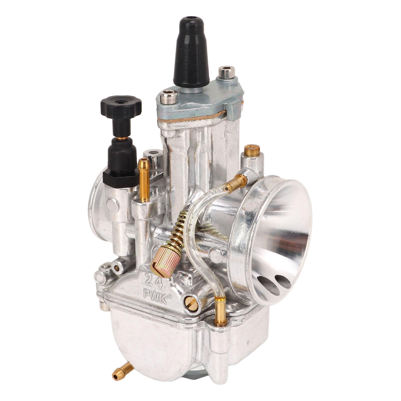 Motorcycle Carburetor 24mm Inlet Diameter Engine Carb for 50cc to 100cc Engine Scooters Dirt Bike ATV