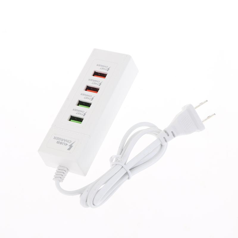 

Быстрая зарядка USB, 4 порта, зарядное устройство USB C, сетевой фильтр, адаптер-мультиразветвитель, портативное дорожное зарядное устройство 1PC